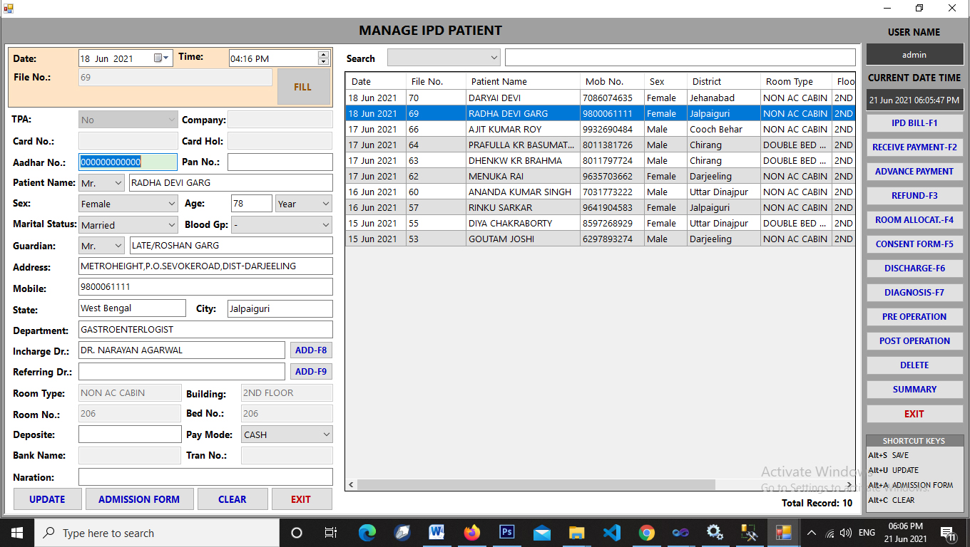 Manage IPD